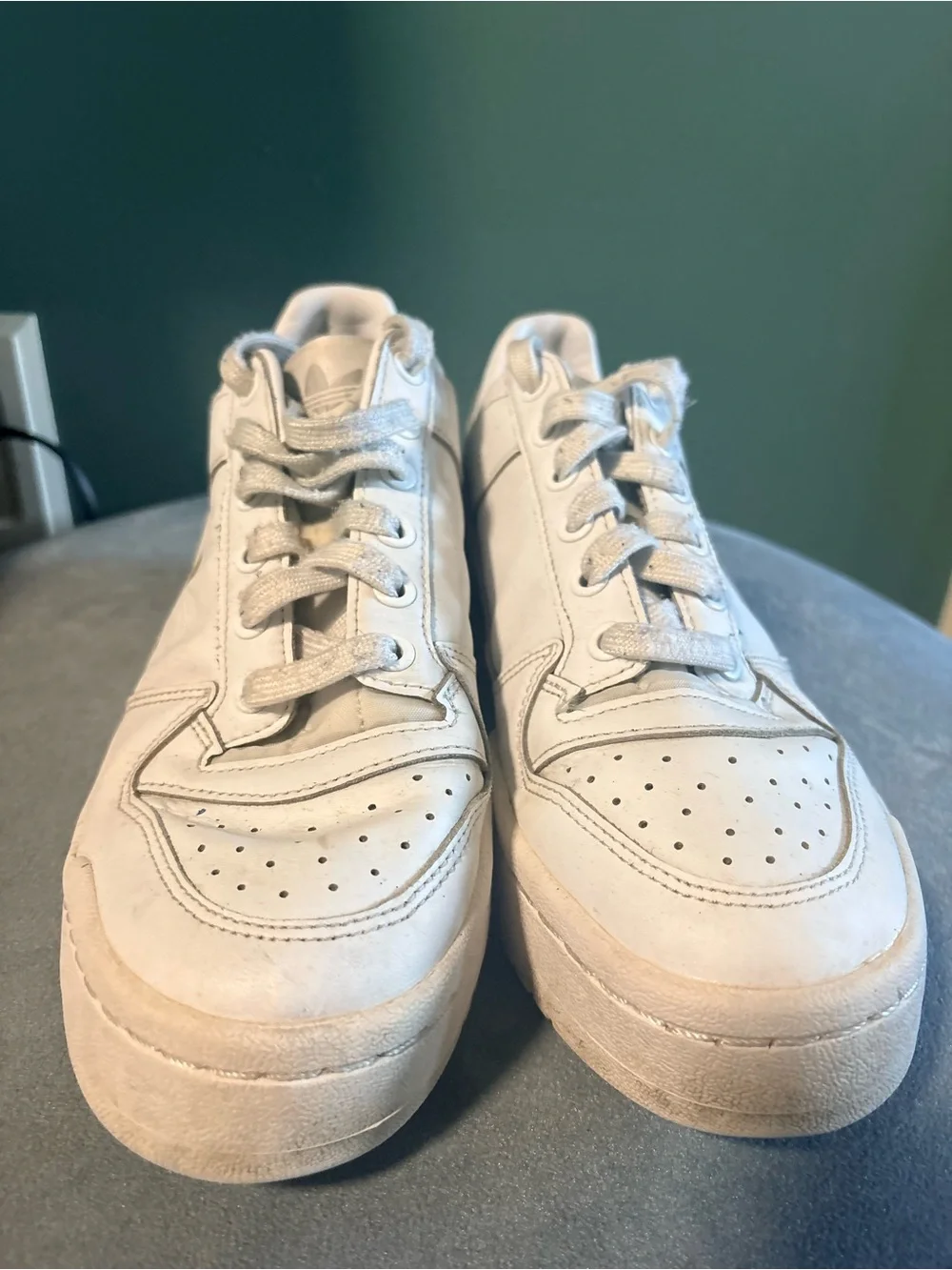 adidas all white